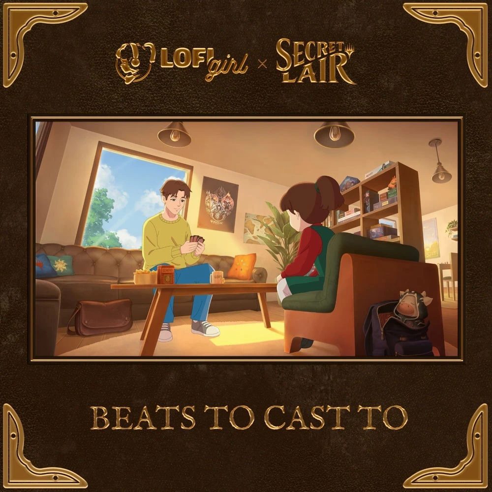 Виниловая пластинка Lofi Girl x Secret Lair — Beats to Cast To, Blue Marble 2LP — фото 1