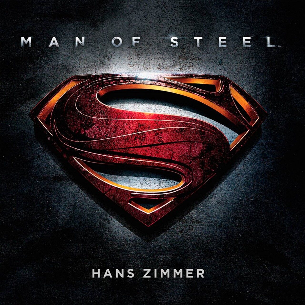 Виниловая пластинка Man Of Steel (Original Motion Picture Soundtrack) — Silver & Black Marbled 2LP — обложка