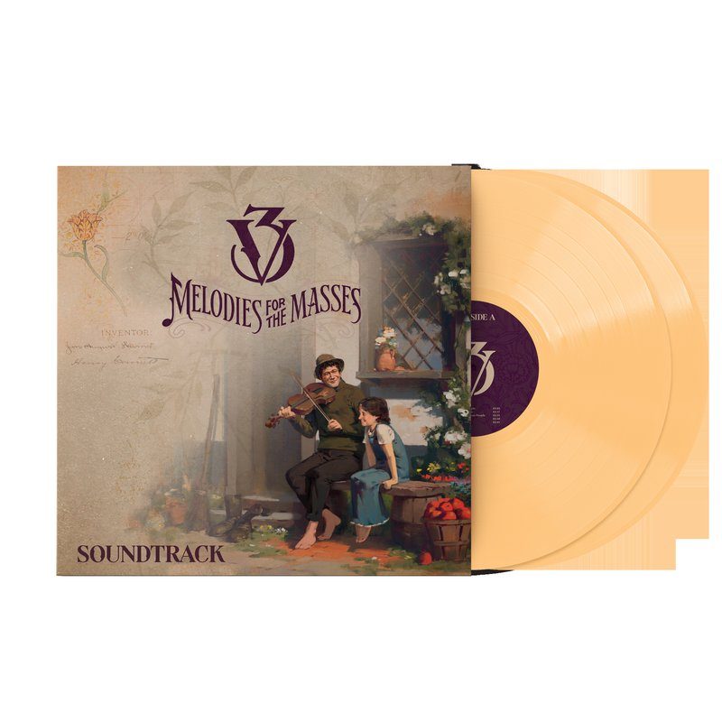 Виниловая пластинка Melodies for the Masses (Original Soundtrack) - Magnus Ringblom and Audinity (2xLP Vinyl Record) - Yellow — обложка