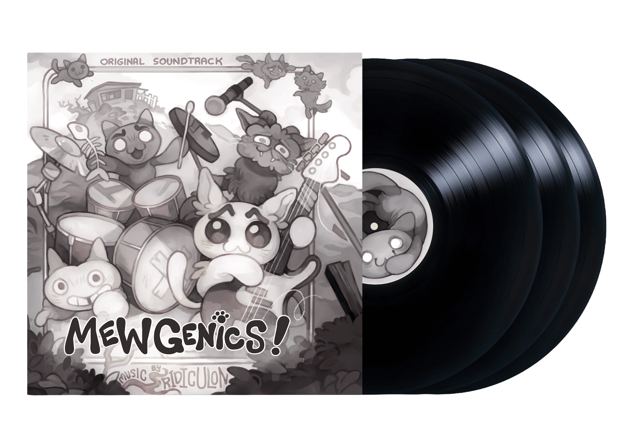 Виниловая пластинка Mewgenics Original Soundtrack 3xLP — Edmund’s Ink Black — обложка