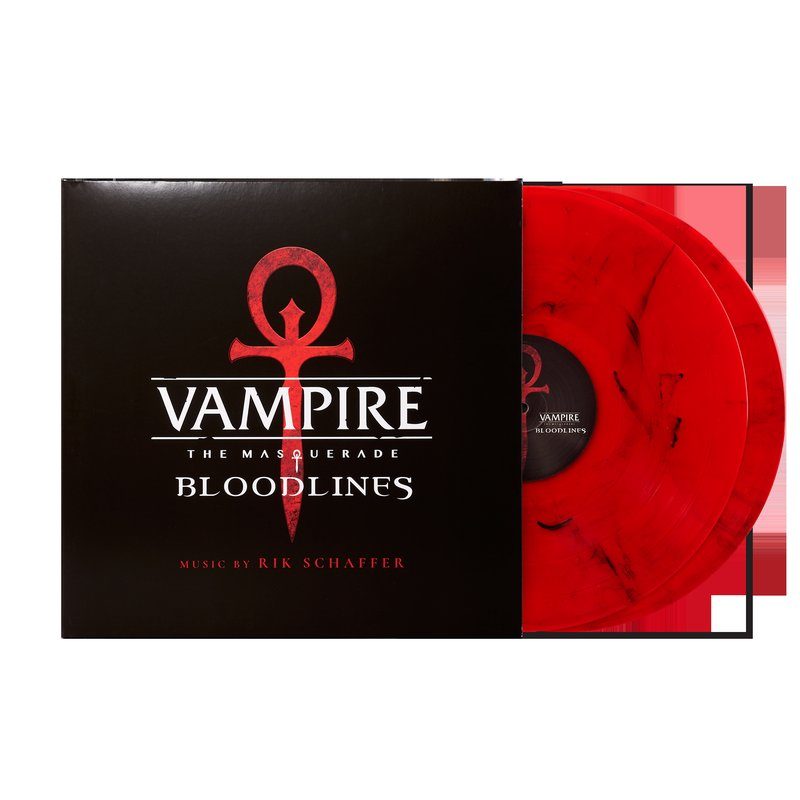 Виниловая пластинка Vampire: The Masquerade - Bloodlines (Original Game Soundtrack) - Rik Schaffer (2xLP Vinyl Record) — обложка