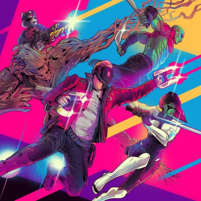 Виниловая пластинка Marvel's Guardians of the Galaxy - Official Video Game Soundtrack 2xLP — обложка