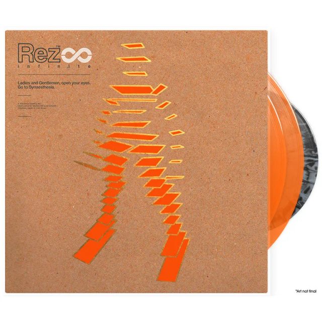 Виниловая пластинка Rez Infinite - Vinyl Soundtrack 2xLP + Retrospective Book + 7” Bonus Vinyl - Orange Vinyl Edition — обложка