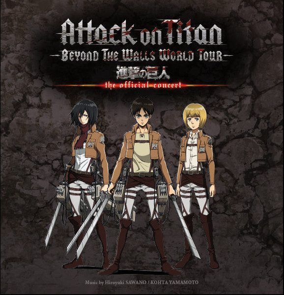 Виниловая пластинка Attack on Titan: Beyond The Walls — World Tour (2×LP) — Hiroyuki Sawano & Kohta Yamamoto — обложка