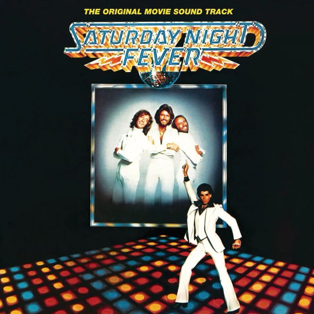 Виниловая пластинка Saturday Night Fever — Clear With Red, Orange/Blue Marble Vinyl — обложка