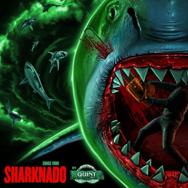 Виниловая пластинка Songs from Sharknado — Chainsaw With Blood Splatter Vinyl — обложка