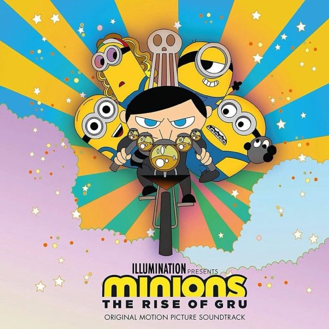 Виниловая пластинка Minions: The Rise Of Gru — Yellow/Blue Marble Vinyl — обложка