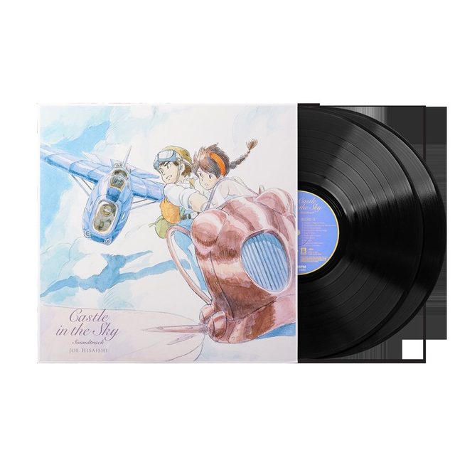 Виниловая пластинка Castle in the Sky (Soundtrack) [Laputa in the Sky USA Version] - Joe Hisaishi (2xLP Vinyl Record) — обложка