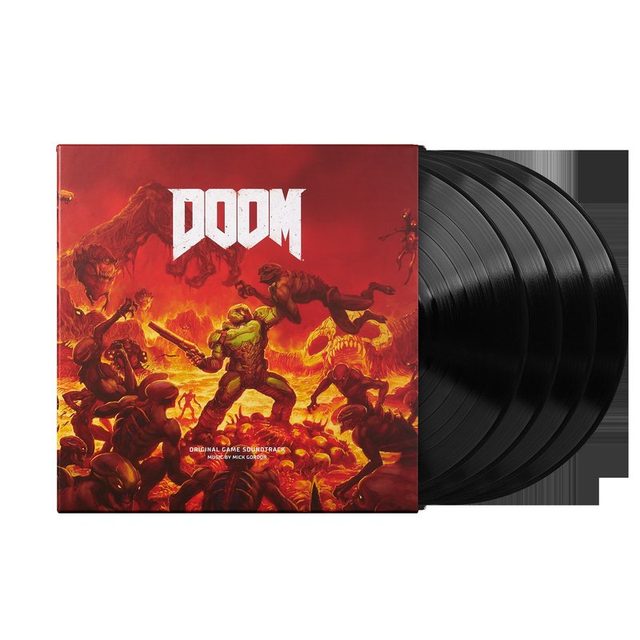 Виниловая пластинка DOOM (Original Game Soundtrack) - Mick Gordon (5th Anniversary Standard Edition 4xLP Vinyl Record Box Set) — обложка