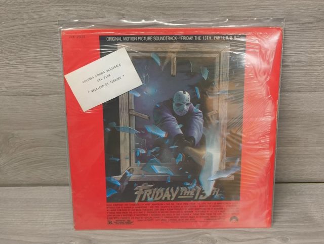 Виниловая пластинка Friday the 13th, Parts I, II & III — Original Soundtrack (LP) — Italy 1983 — обложка