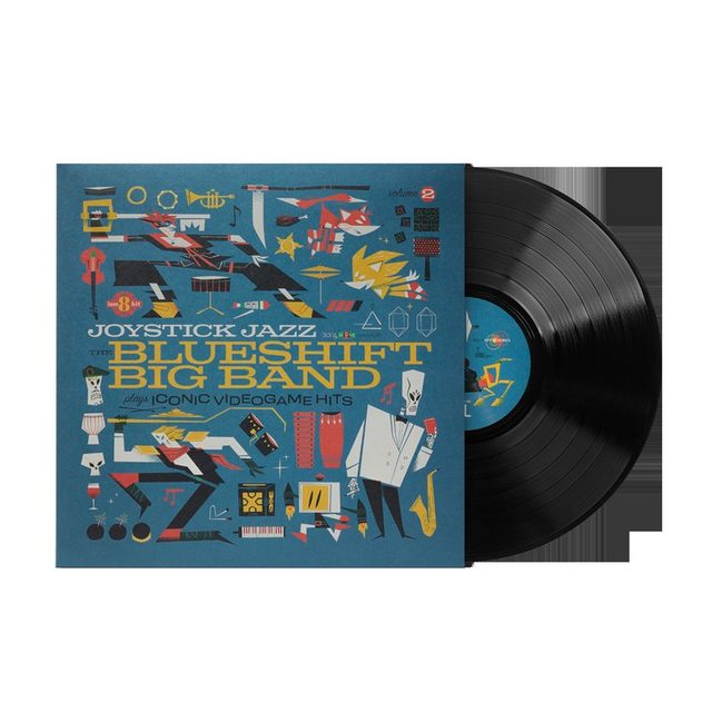 Виниловая пластинка Joystick Jazz: The Blueshift Big Band Plays Iconic Video Game Hits (Vol. 2) - The Blueshift Big Band (1xLP Vinyl Record) — обложка
