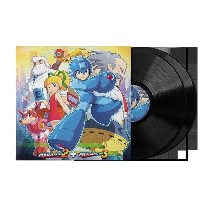 Виниловая пластинка Mega Man 2 & 3 (Original Soundtrack) - Capcom Sound Team (2xLP Vinyl Record) — обложка