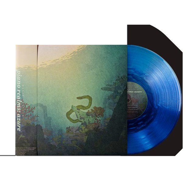 Виниловая пластинка piano realms: azure - David Peacock & Augustine Mayuga Gonzales (1xLP Vinyl Record) [Deep Sea Variant] — обложка