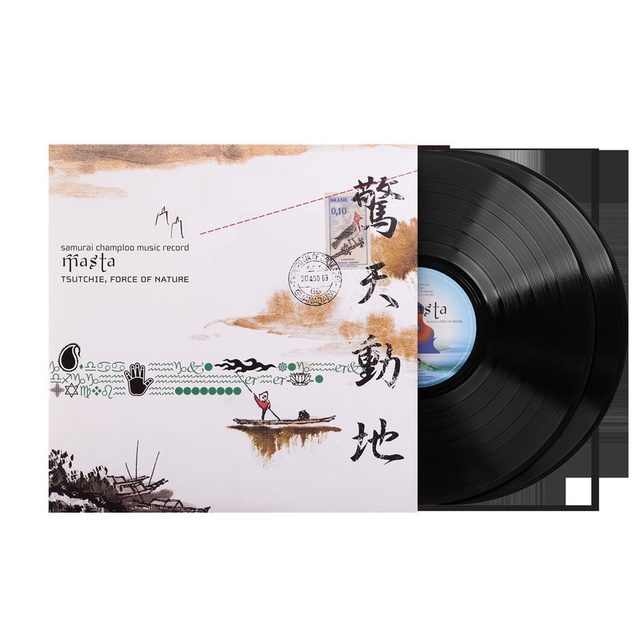 Виниловая пластинка Samurai Champloo Music Record: Masta - Tsutchie and Force Of Nature (2xLP Vinyl Record) — обложка