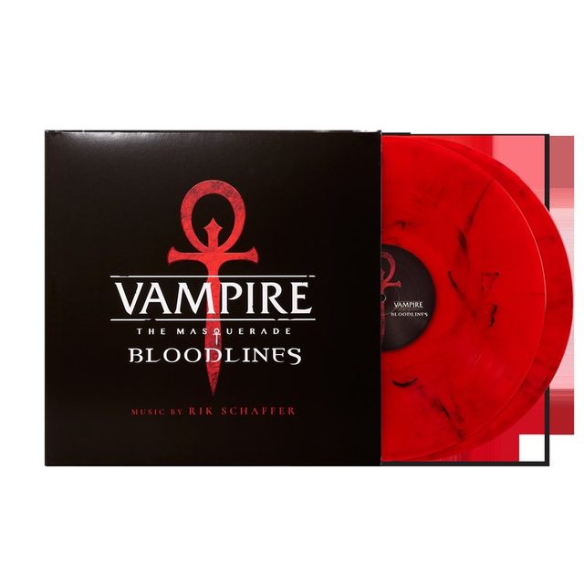 Виниловая пластинка Vampire: The Masquerade - Bloodlines (Original Game Soundtrack) - Rik Schaffer (2xLP Vinyl Record) — обложка