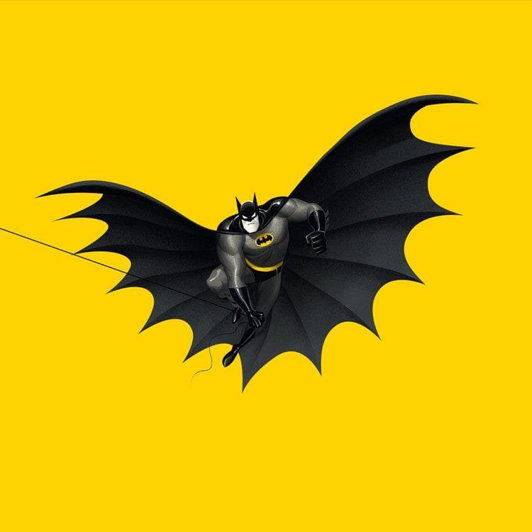 Виниловая пластинка Batman: The Animated Series Die-Cut 12 Single — обложка
