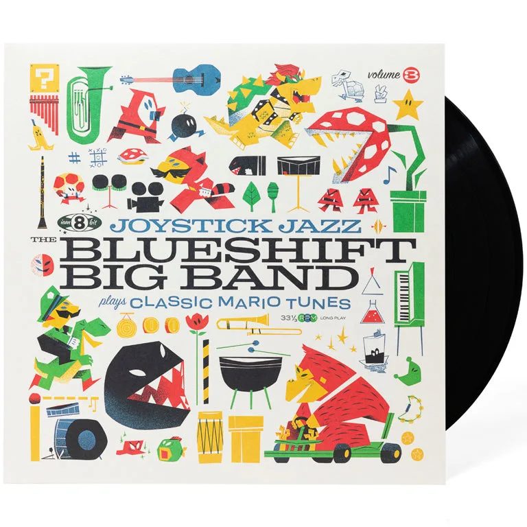 Виниловая пластинка Joystick Jazz: The Blueshift Big Band Plays Classic Mario Tunes (Vol. 3) Vinyl Soundtrack — обложка