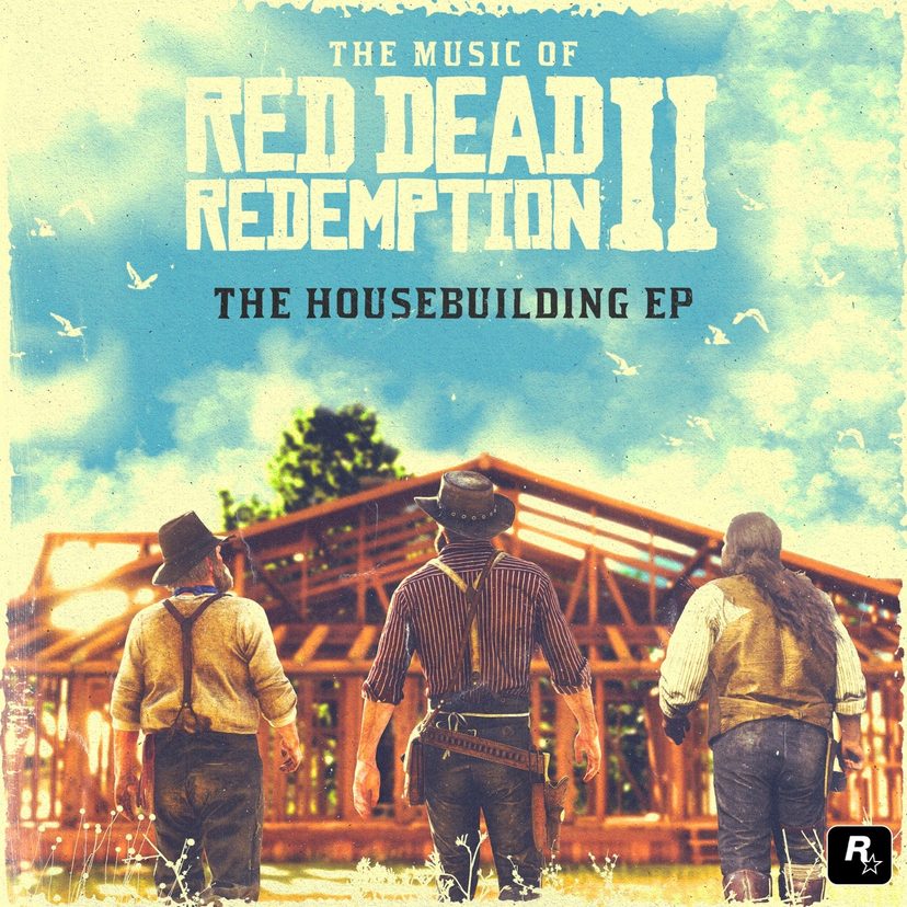 Виниловая пластинка The Music of Red Dead Redemption II: The Housebuilding EP — 10" [Blue Vinyl, Limited Edition] — обложка