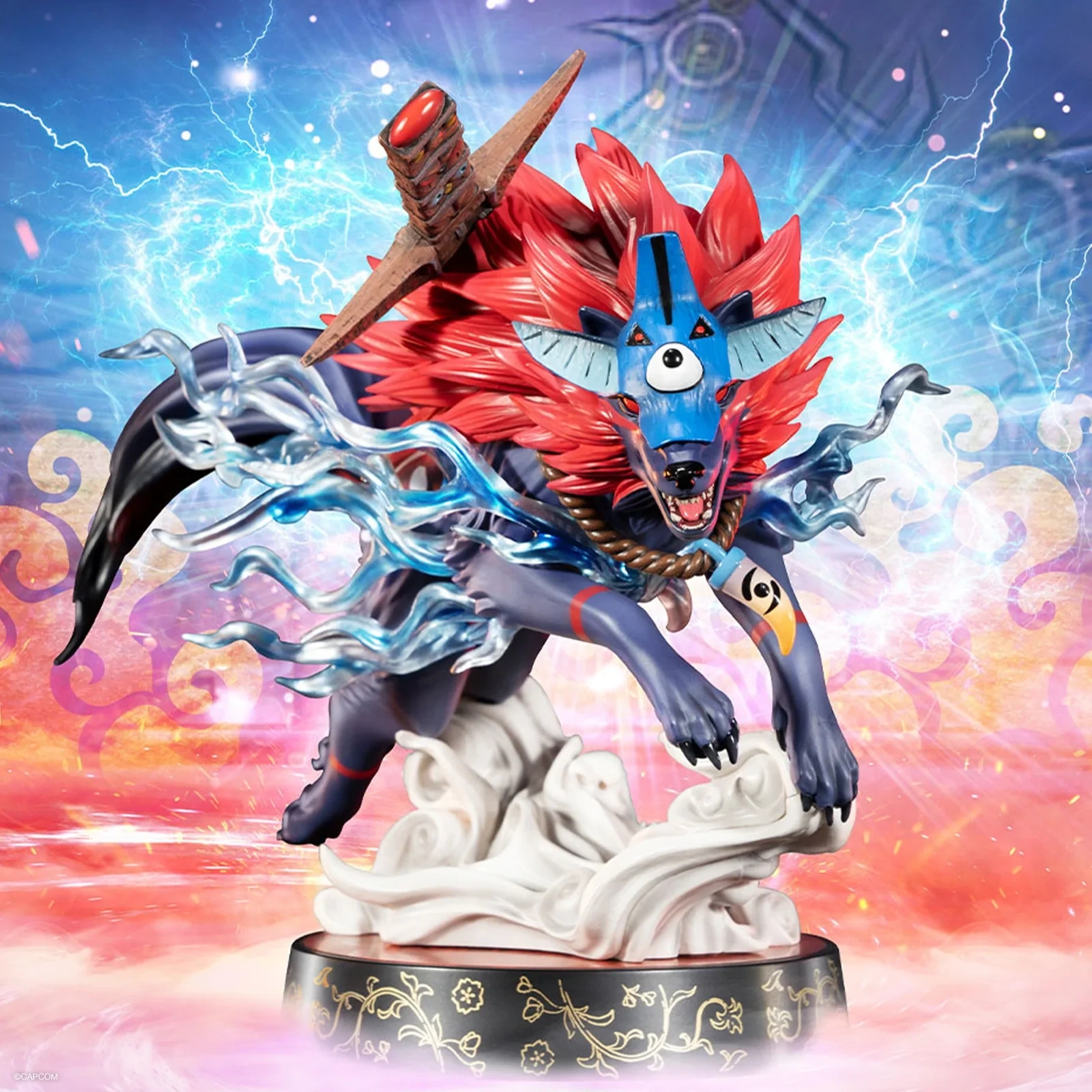 Okami – Oki (Wolf Form) PVC Statue (Standard Edition)