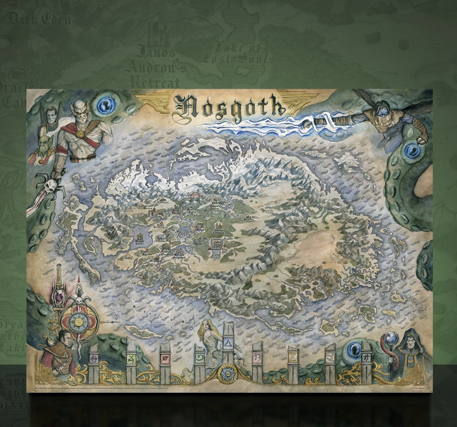 Legacy of Kain: Map of Nosgoth Fine Art Print